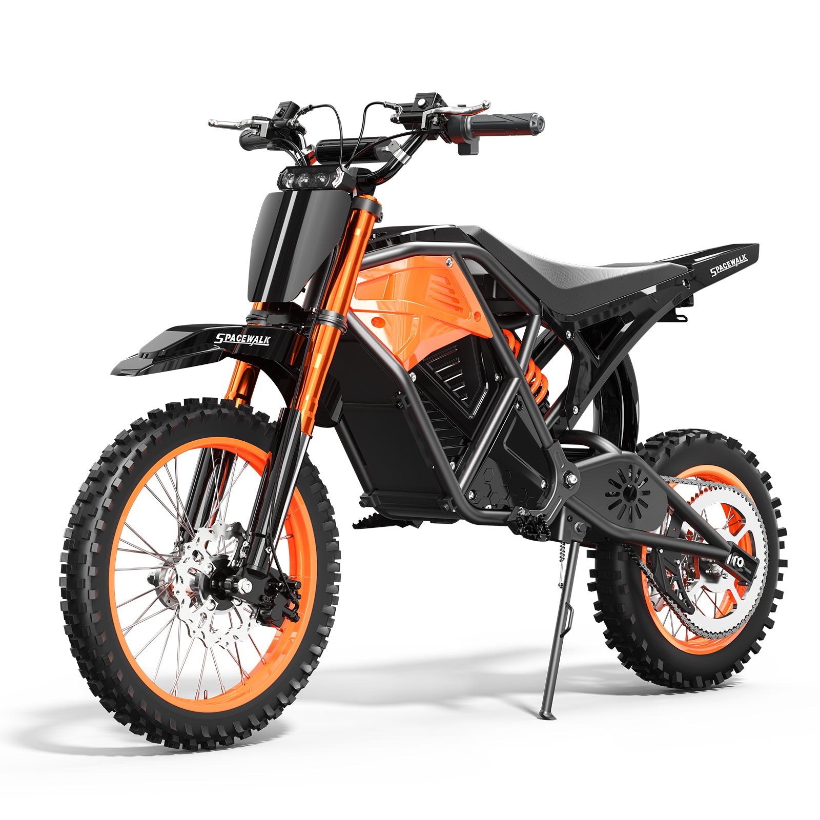 Eilleo Electric Motorcycle – 3000W Peak Motor, 37.5 mph, 40–60 Mile Range, 48V 20Ah Battery, Dual Suspension, 14"/12" Tires