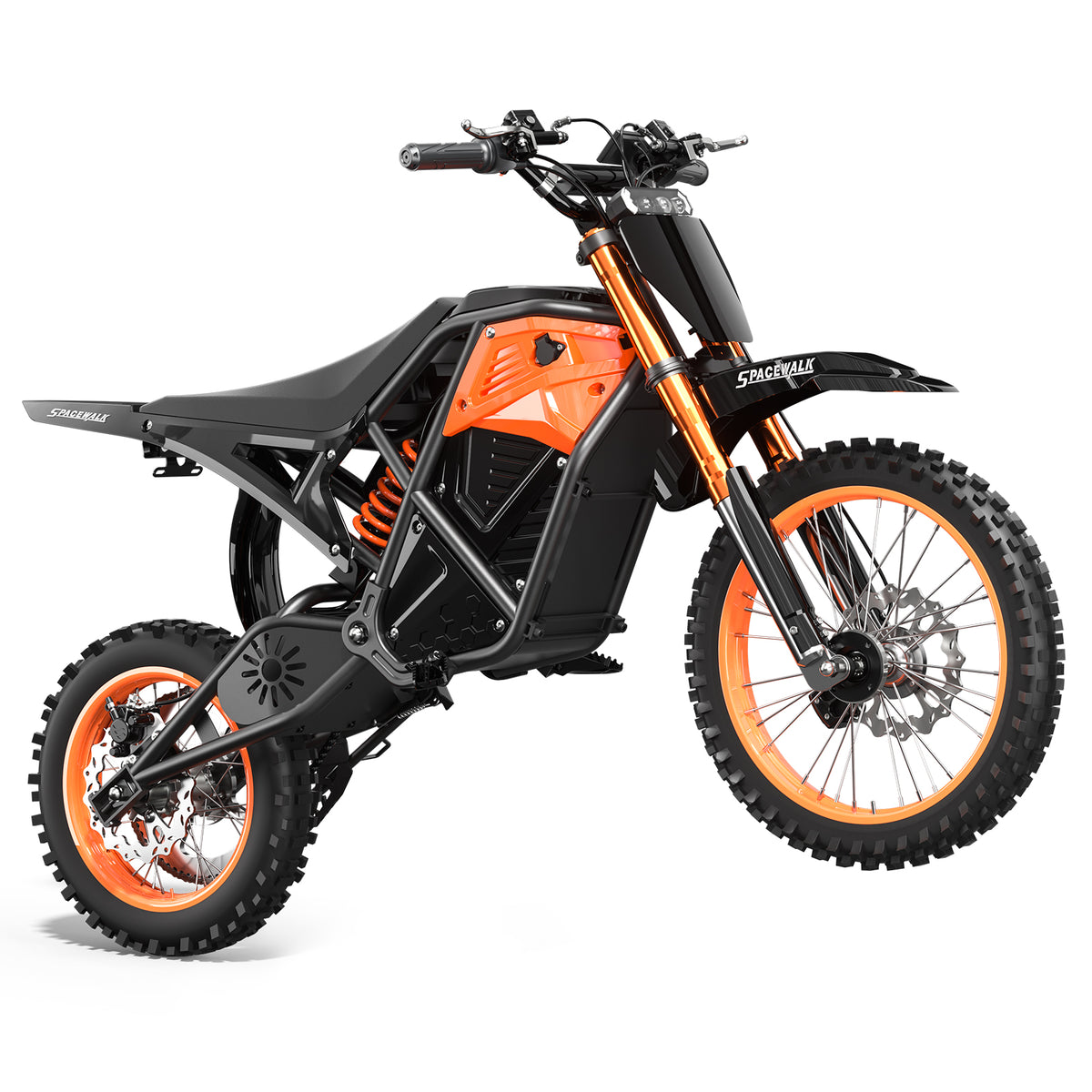 Eilleo Electric Motorcycle – 3000W Peak Motor, 37.5 mph, 40–60 Mile Range, 48V 20Ah Battery, Dual Suspension, 14"/12" Tires