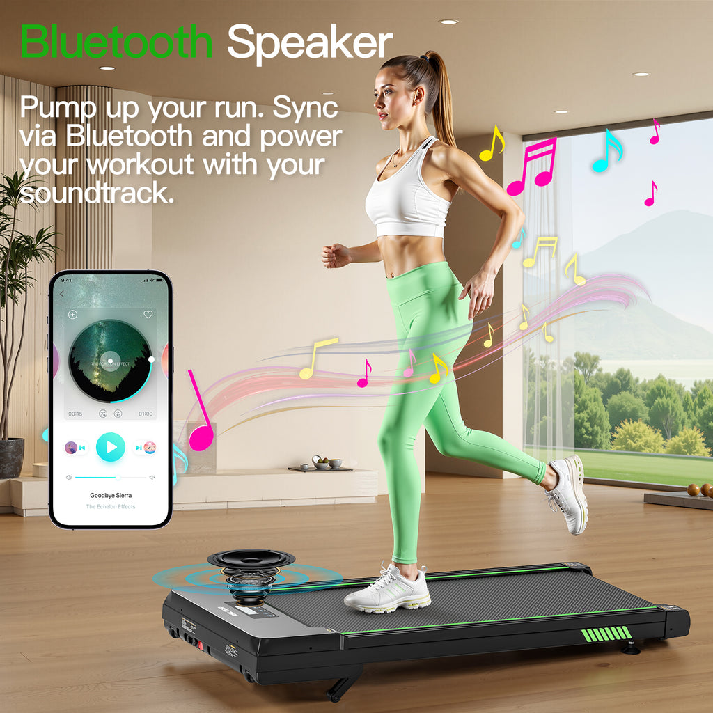 Akluer 12% Auto Incline With Bluetooth Function Walking Pad Treadmill