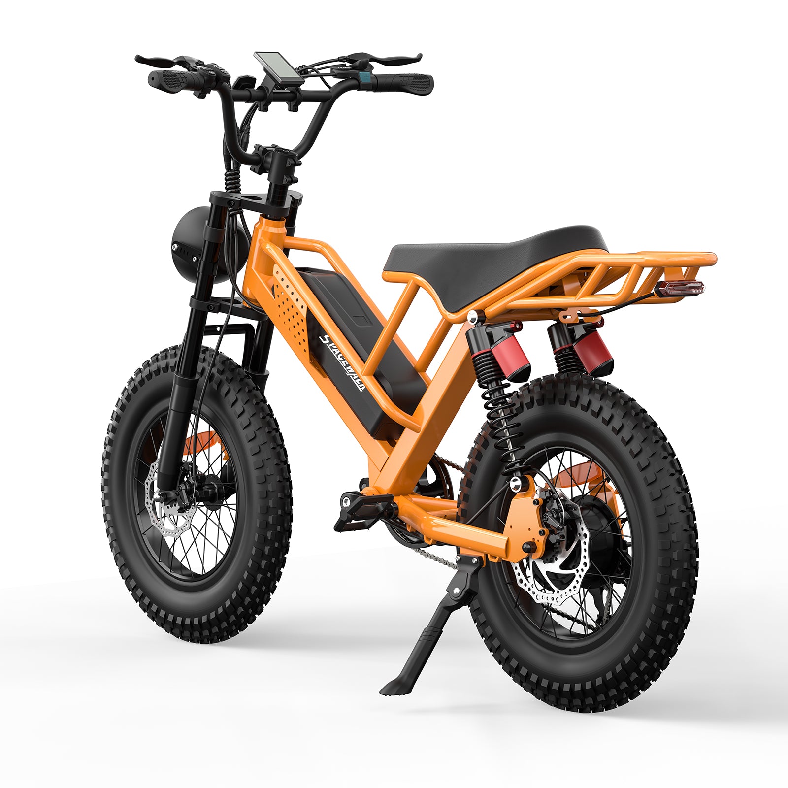 Eilleo 20" Fat Tire E-Bike – 750W Motor (920W Peak), 24.9 mph, 50–70 Mile Range, 48V 15.6Ah Battery, Dual Suspension, Shimano 7-Speed