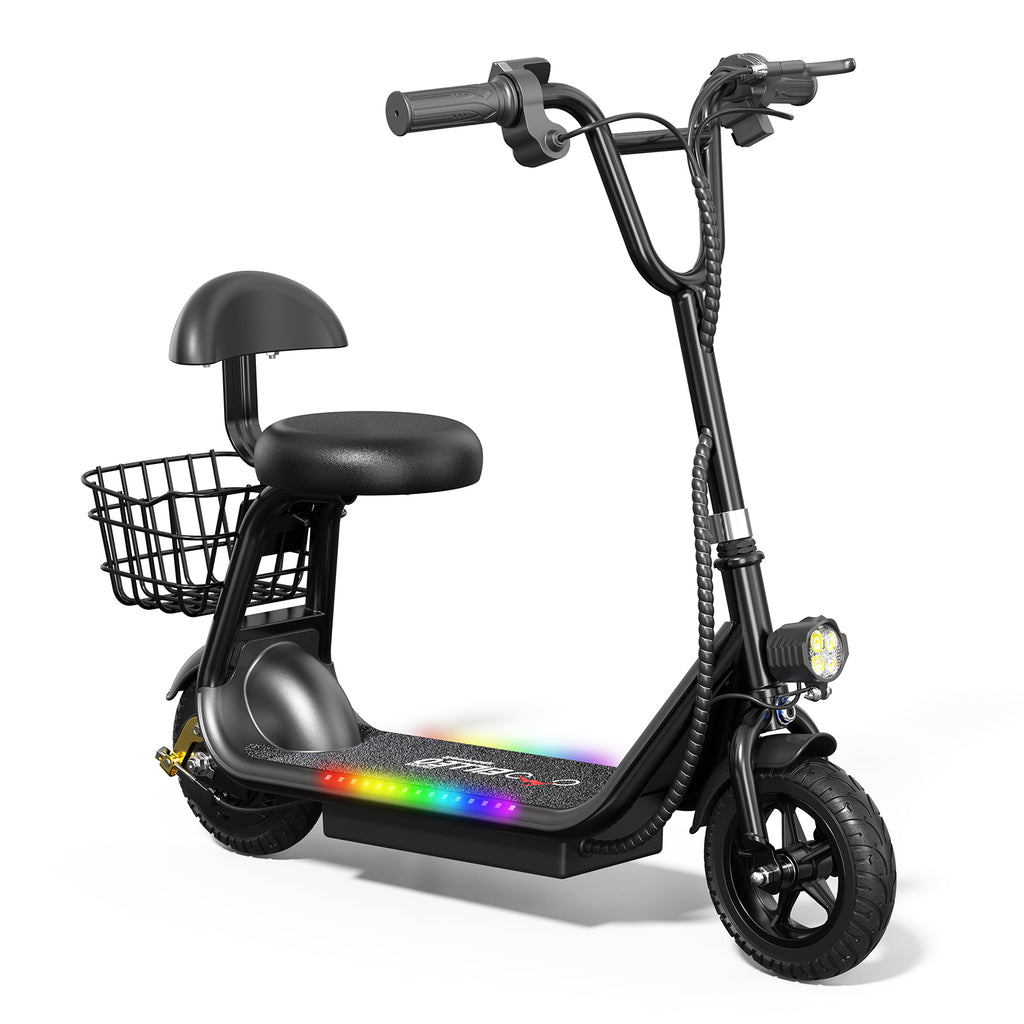 EILLEO Q1 Electric Scooter for Kids with Seat and bluetooth Music
