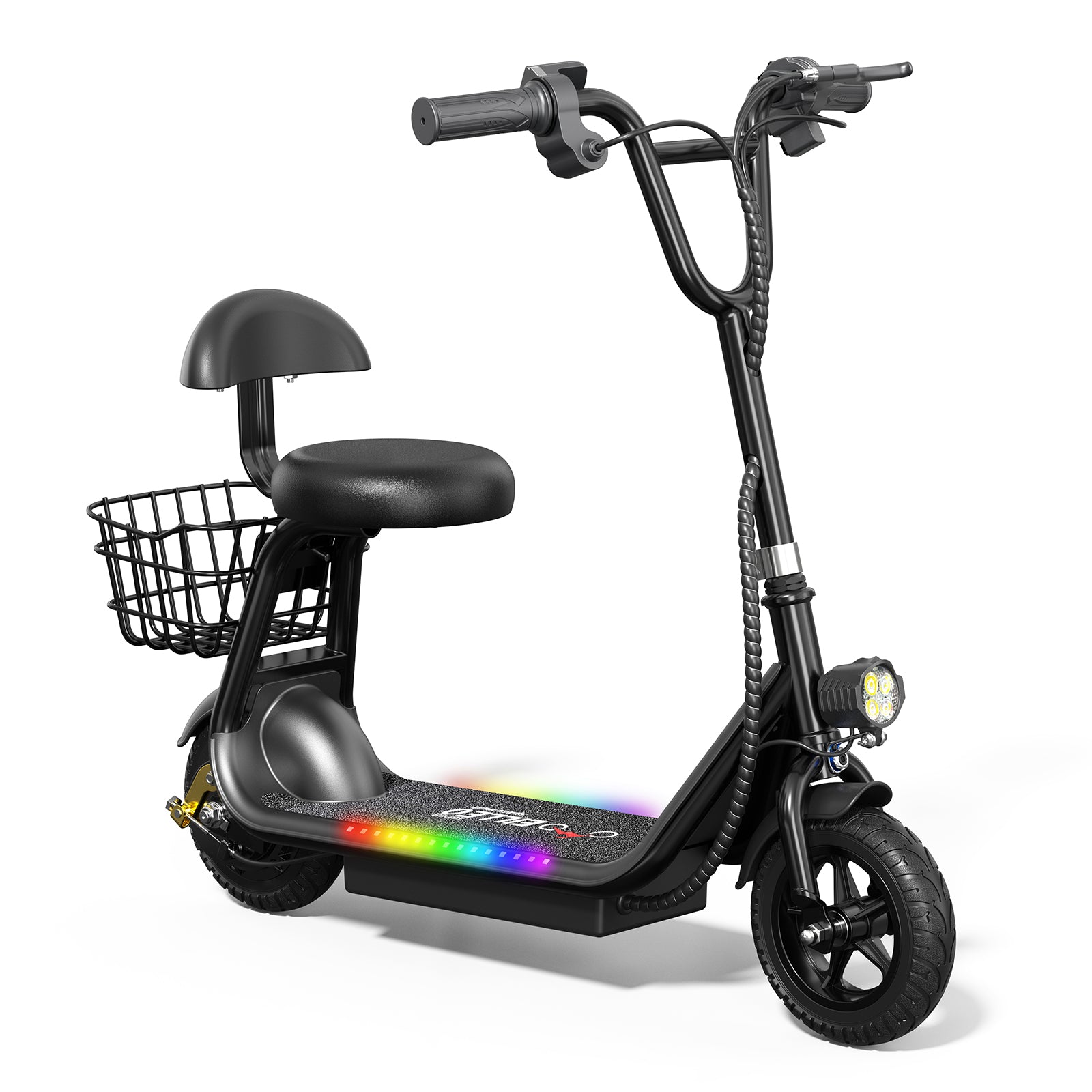 EILLEO Q1 Electric Scooter for Kids with Seat and bluetooth Music