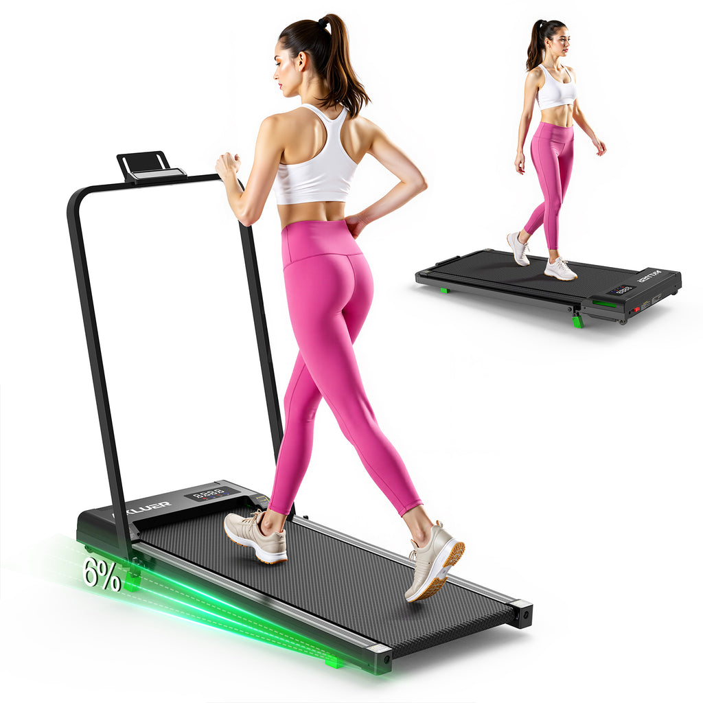 Akluer H03 Foldable Brushless Motor Under Desk Treadmill With Handle