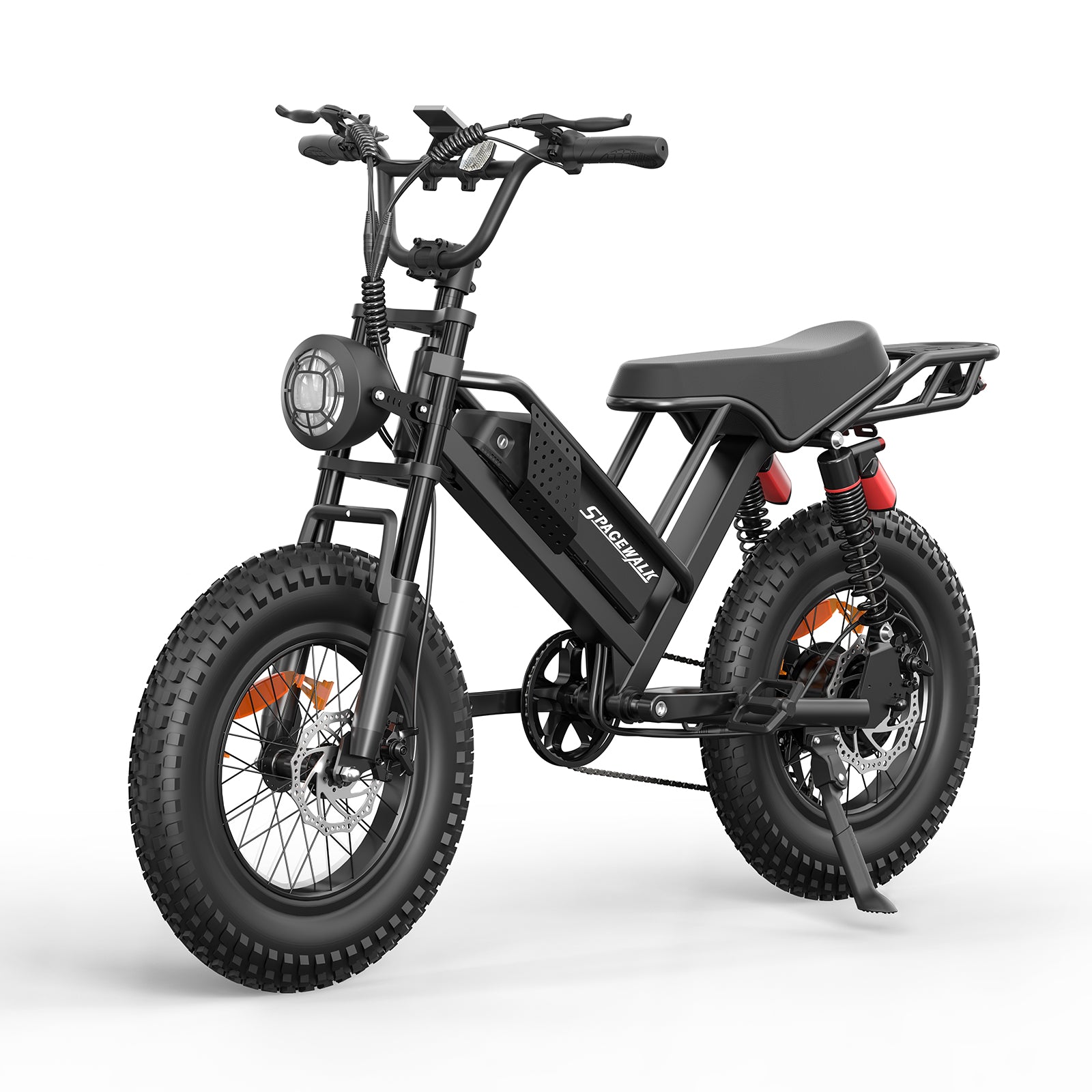 Eilleo 20" Fat Tire E-Bike – 750W Motor (920W Peak), 24.9 mph, 50–70 Mile Range, 48V 15.6Ah Battery, Dual Suspension, Shimano 7-Speed
