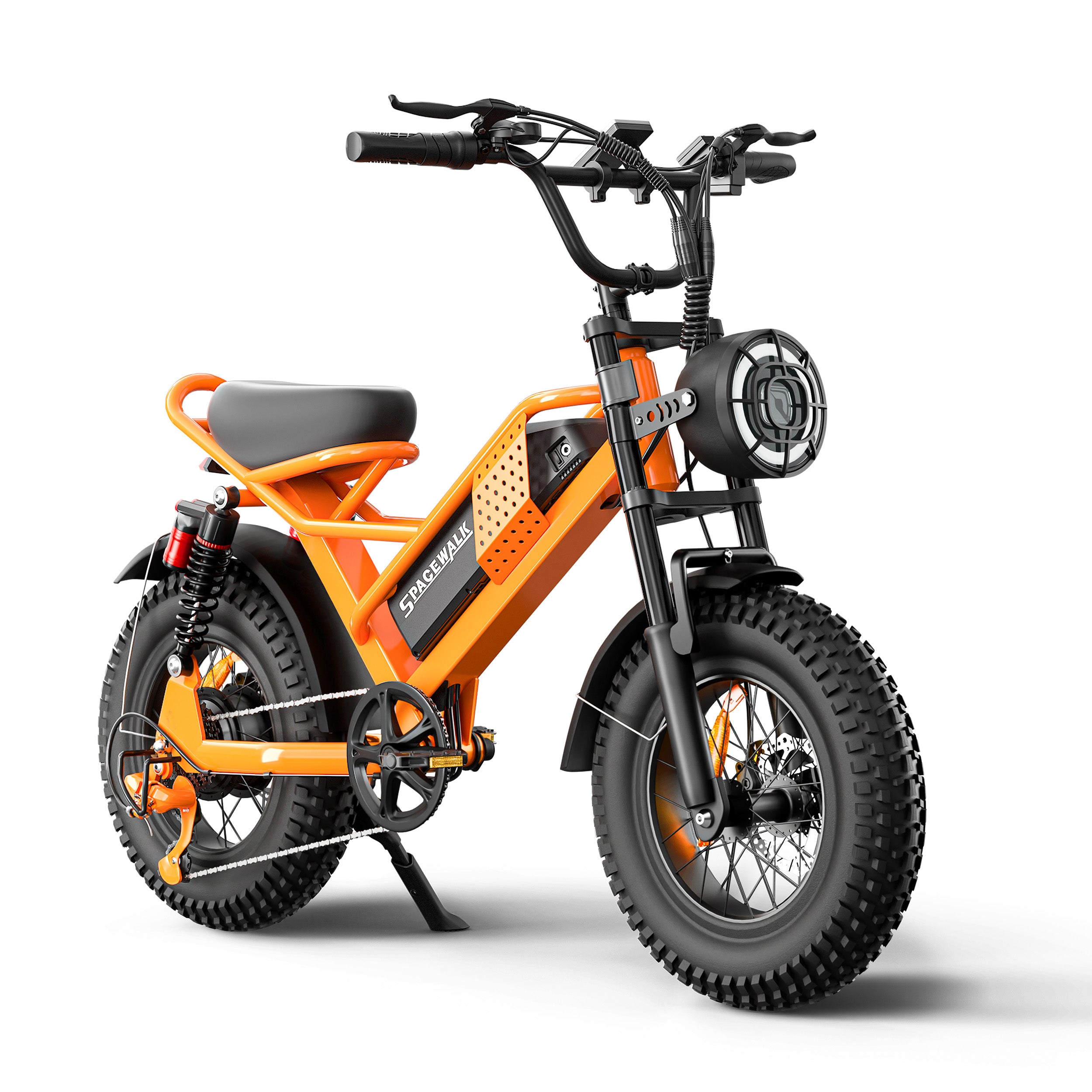 Eilleo 16" Fat Tire E-Bike – 750W Motor (920W Peak), 21.7 mph, 50–70 Mile Range, 48V 15.6Ah Battery, Dual Suspension, Shimano 6-Speed