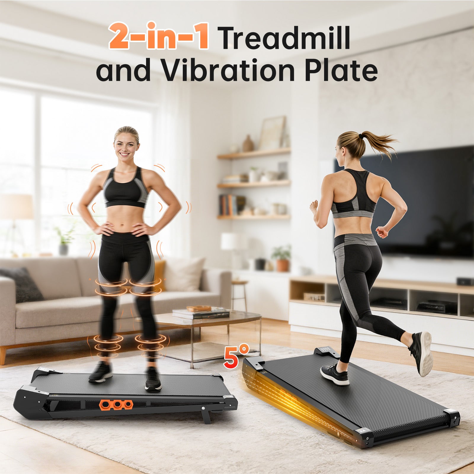 Akluer S49AD Vibration Walking Pad Treadmill