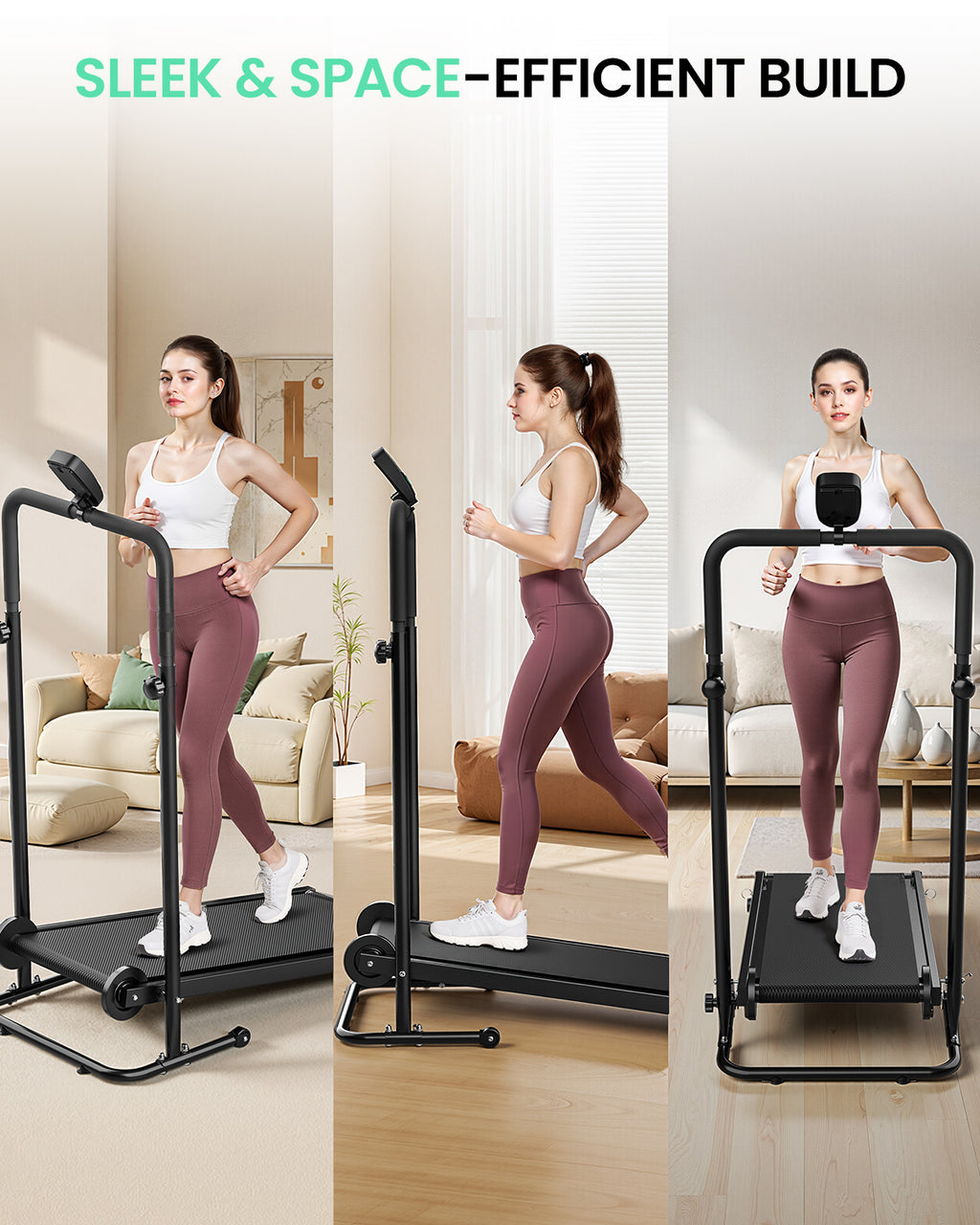 Akluer RJ-401 Non-Electric Motorized Self-Powered Treadmill