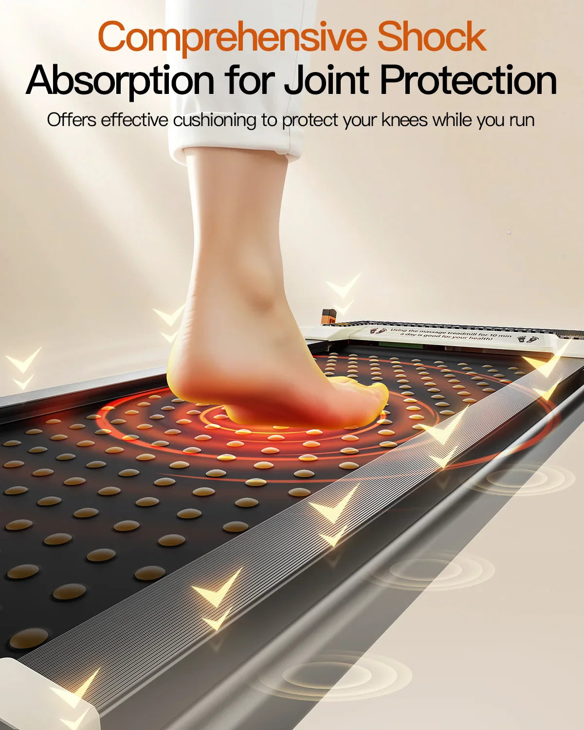 Akluer 520A-B 2 in 1 Foot Massage Under Desk Treadmill