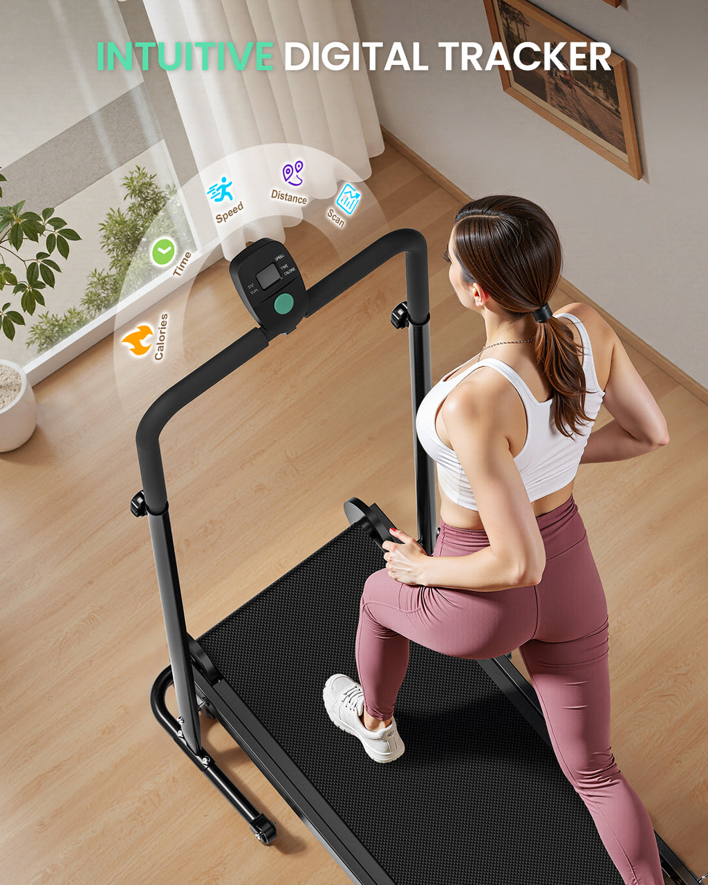Akluer RJ-401 Non-Electric Motorized Self-Powered Treadmill