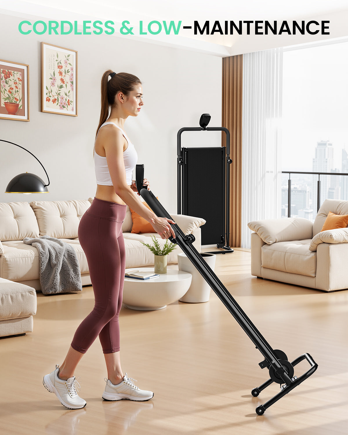 Akluer RJ-401 Non-Electric Motorized Self-Powered Treadmill