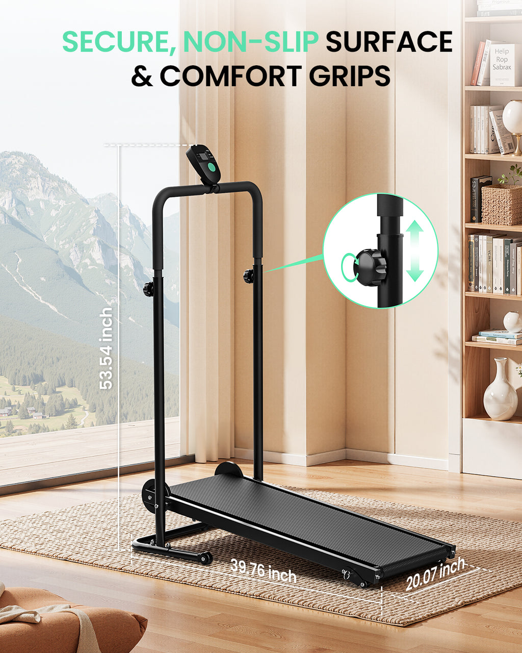 Akluer RJ-401 Non-Electric Motorized Self-Powered Treadmill