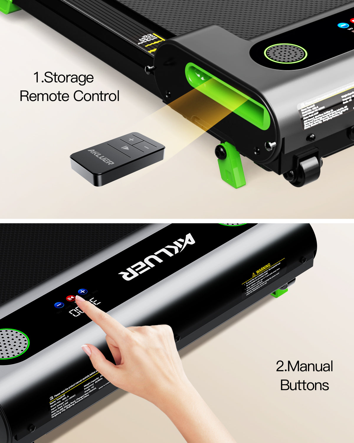AKLUER 480L-A Under Desk Treadmill