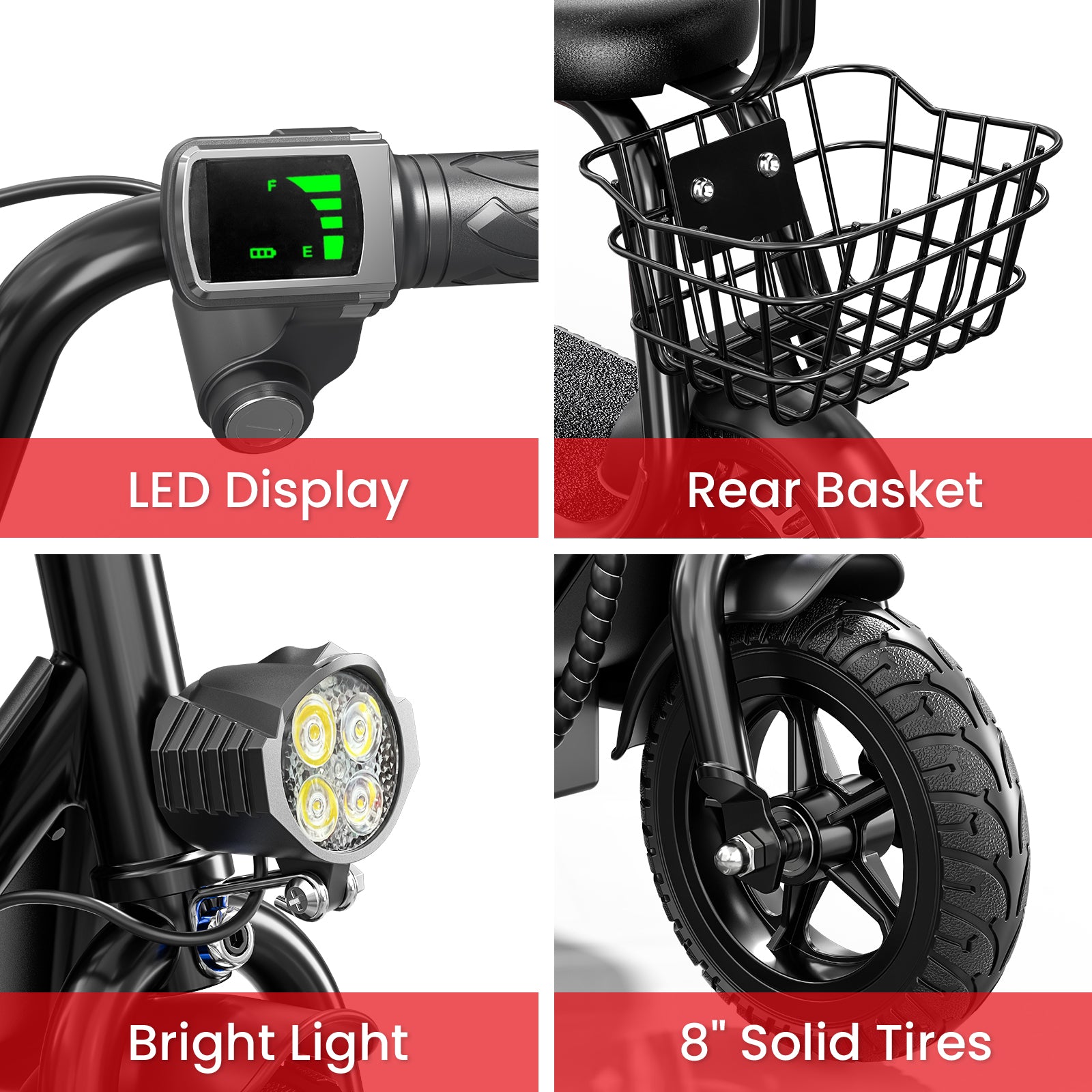 EILLEO Q1 Electric Scooter for Kids with Seat and bluetooth Music