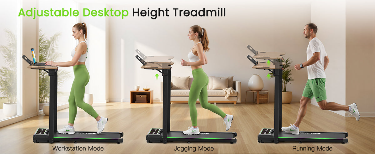 Akluer P3-D Adjustable Height Desk Treadmill