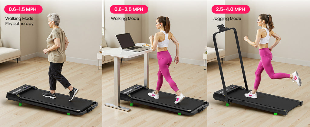 Akluer H03 Foldable Brushless Motor Under Desk Treadmill With Handle