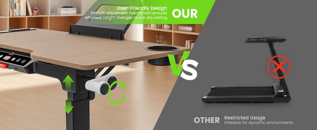 Akluer P3-D Adjustable Height Desk Treadmill