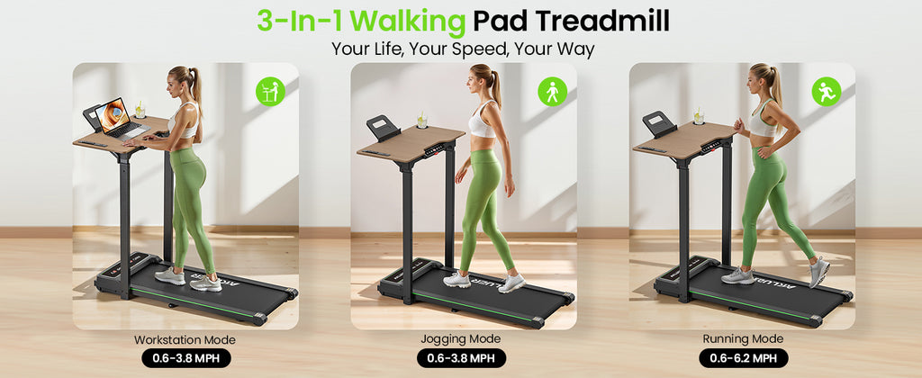 Akluer P3-D Adjustable Height Desk Treadmill