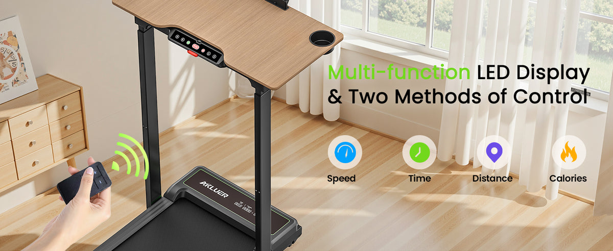 Akluer P3-D Adjustable Height Desk Treadmill