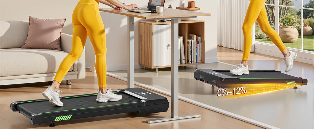 Akluer 12% Auto Incline With Bluetooth Function Walking Pad Treadmill