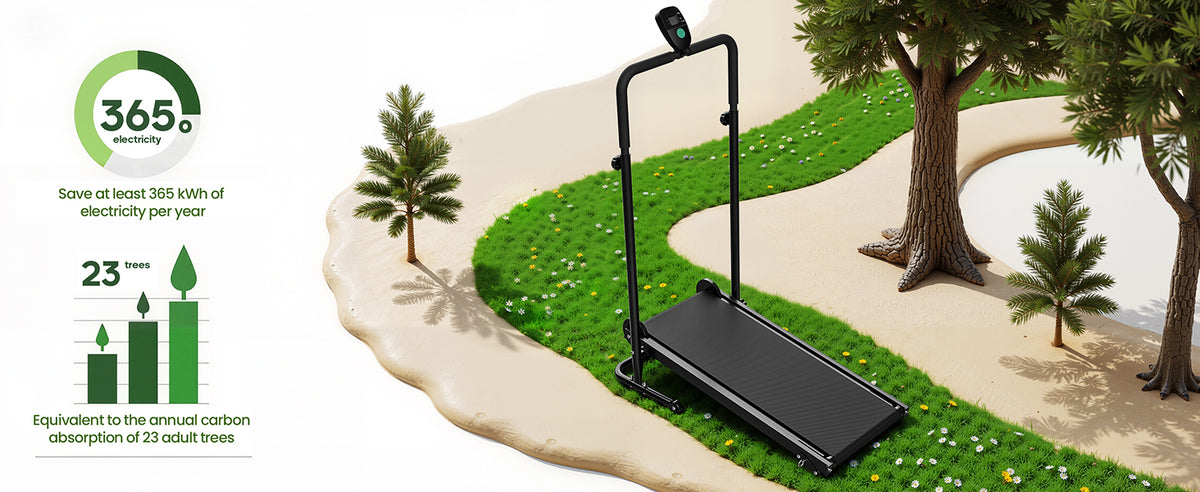 Akluer RJ-401 Non-Electric Motorized Self-Powered Treadmill