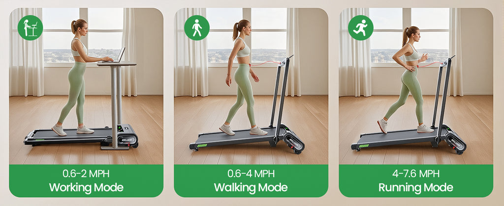 Akluer H1-B 13% Auto Incline Under Desk Treadmill