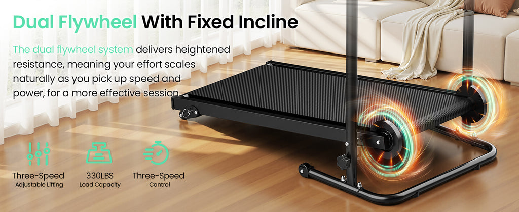 Akluer RJ-401 Non-Electric Motorized Self-Powered Treadmill