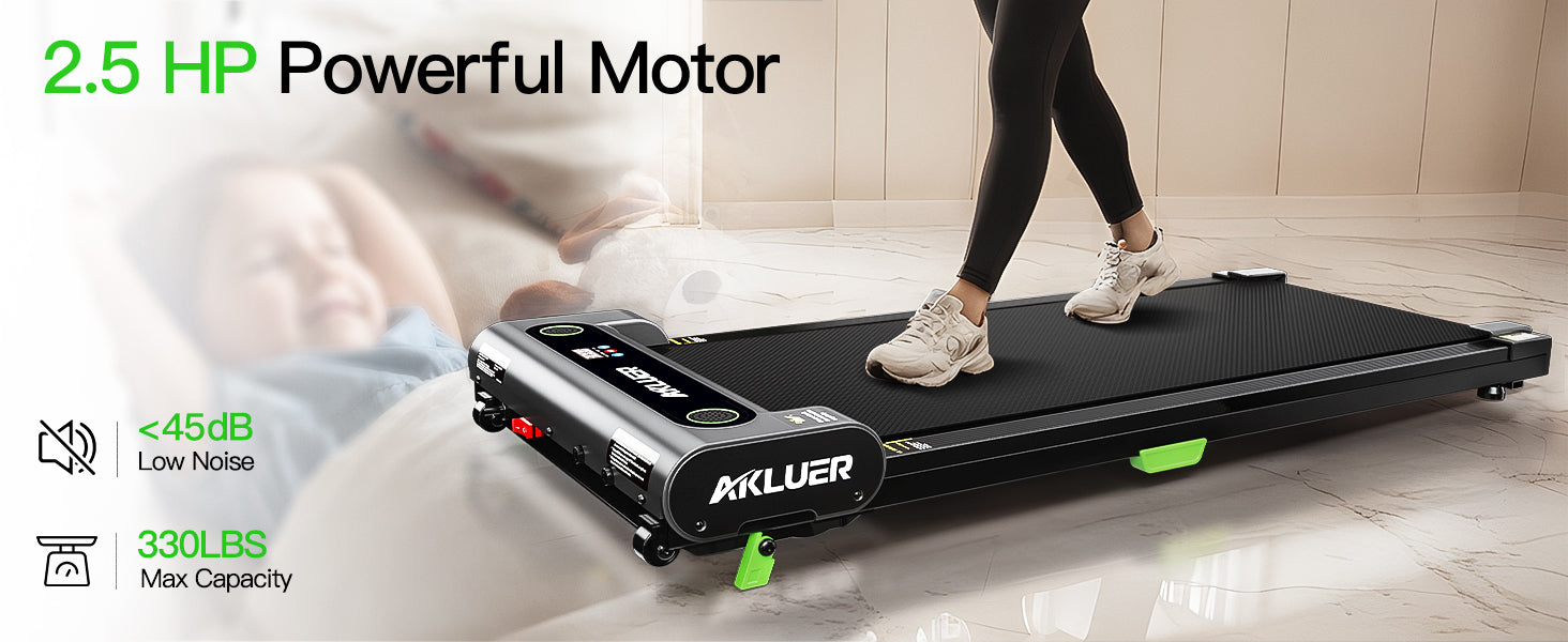 AKLUER 480L-A Under Desk Treadmill