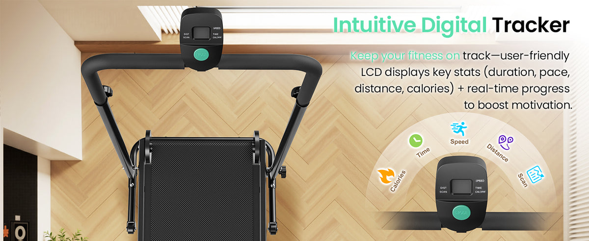 Akluer RJ-401 Non-Electric Motorized Self-Powered Treadmill