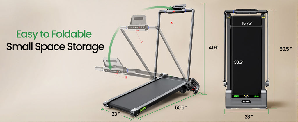 Akluer H1-B 13% Auto Incline Under Desk Treadmill