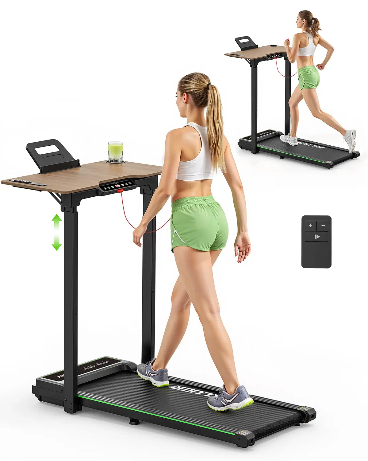 Akluer P3-D Adjustable Height Desk Treadmill